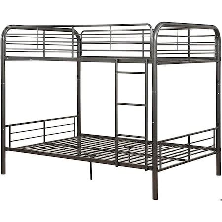 Homeroots Bristol Full and amp; Full Bunk Bed Gunmetal 285314